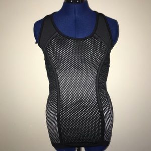 Athleta Polka Dot Ruched Racerback Tank